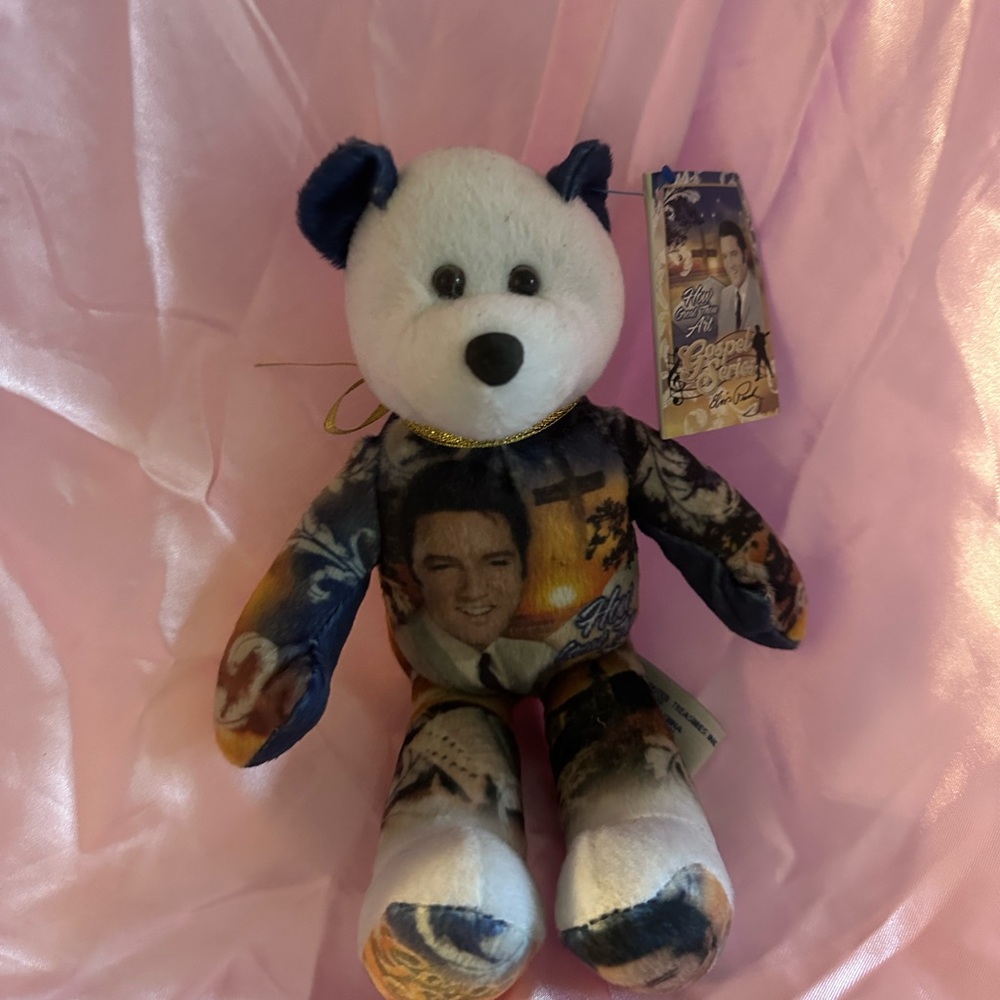 Ty Blue and White Collectible Teddy Bear